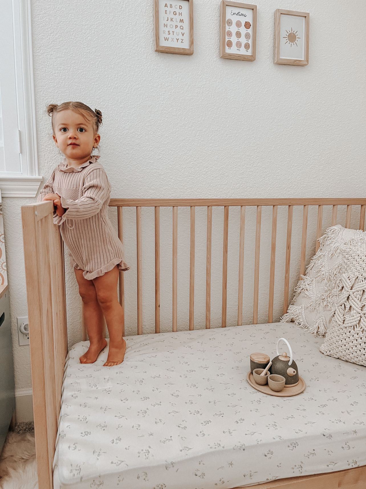 Ruffle Romper - Dusty Petal